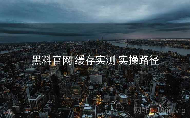 黑料官网 缓存实测 实操路径